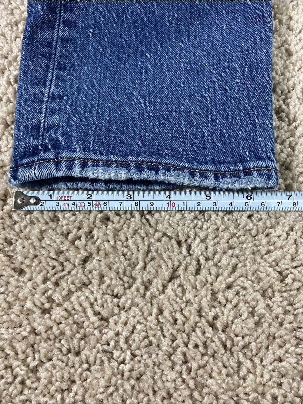 Levi's Wedgie Straight Ankle 26 Dark Wash Blue Jean Denim Pants 26x28 - Picture 6 of 12